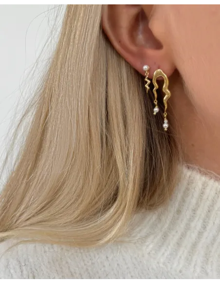 Nava Copenhagen | Caer Earrings - Forgyldt