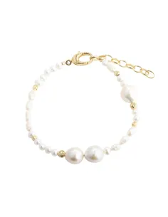 AQUA DULCE | LINE PEARL BRACELET | GOLDEN