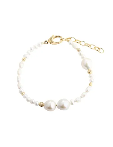 AQUA DULCE | LINE PEARL BRACELET | GOLDEN