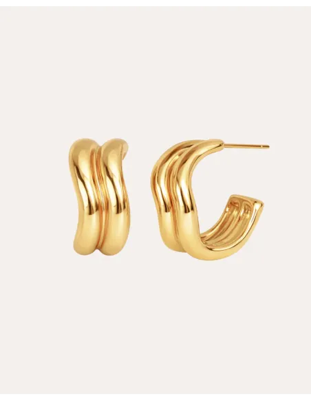 KHAAI STUDIO | Forma Earrings - Forgyldt