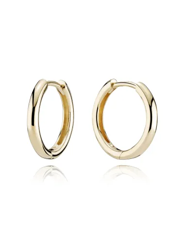BNH | Knæk creoler 14 kt guld 2,2/15 mm