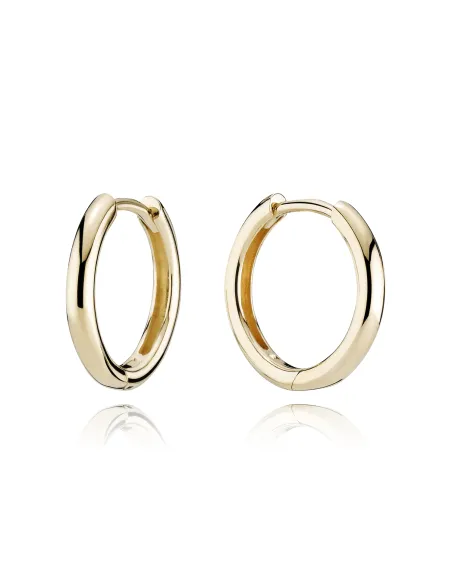 BNH | Knæk creoler 14 kt guld 2,2/15 mm