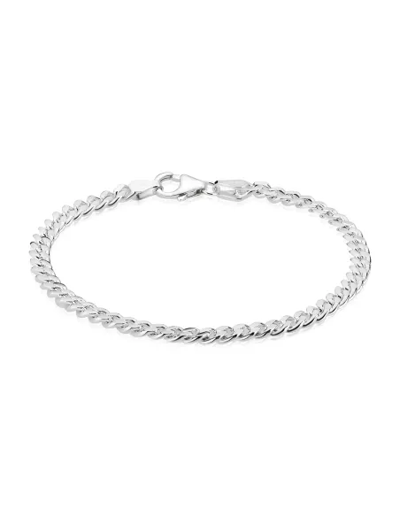 BNH | Armbånd Panser Facet 1,55 mm sølv