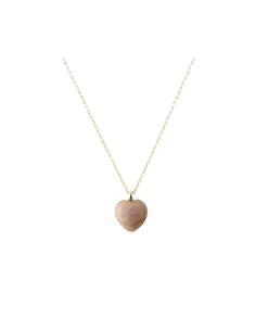 AQUA DULCE | EIRA BIG ROSE HEART NECKLACE | GOLDEN