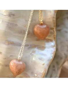 AQUA DULCE | EIRA BIG ROSE HEART NECKLACE | GOLDEN 2