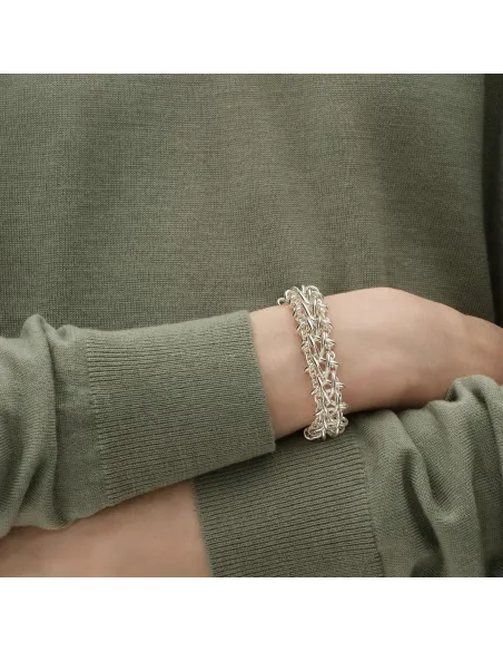 GEORG JENSEN | WEFT armbånd med dobbelte led