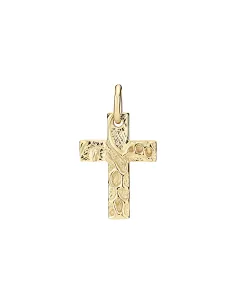 LUND COPENHAGEN | Vedhæng kors rustikt 17x12mm