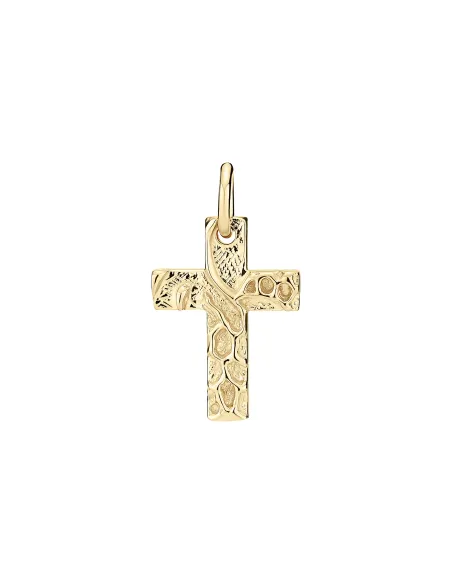 LUND COPENHAGEN | Vedhæng kors rustikt 17x12mm