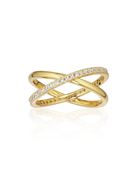 Alura | Grace forgyldt ring med sten