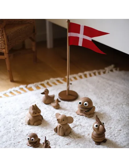 NOA KIDS | Træ, flagstang 39cm, Egetræ
