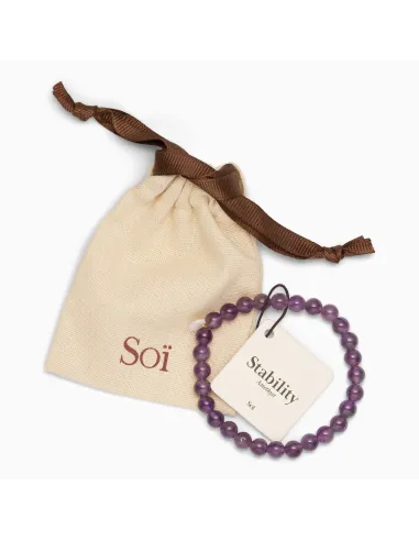 SOÏ | Ametyst | Krystal armbånd