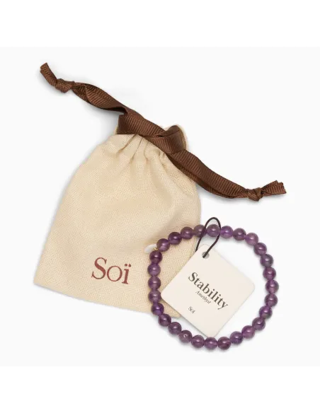 SOÏ | Ametyst | Krystal armbånd