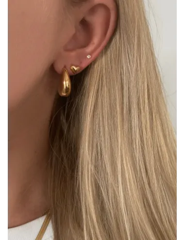 KHAAI STUDIO | Teardrop Earrings - Forgyldt