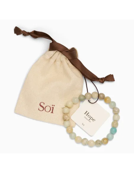 SOÏ | Amazonit | Krystal armbånd