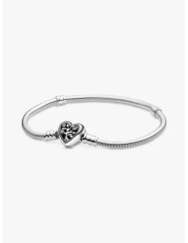 PANDORA | Pandora Moments Slægtstræ Slangekædearmbånd med Hjertelås