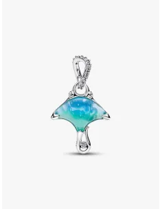 Pandora Julemagi Muranoglas Charm i rød med gylden folie og julemotiver