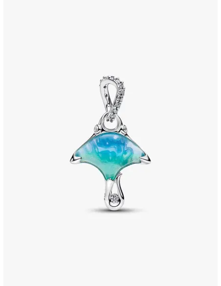 Pandora Julemagi Muranoglas Charm i rød med gylden folie og julemotiver