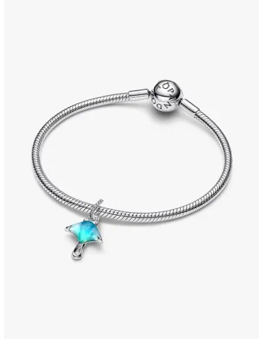 Pandora Julemagi Muranoglas Charm i rød med gylden folie og julemotiver