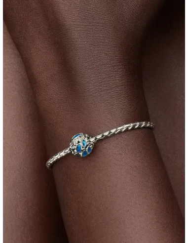 PANDORA Funklende Pavé Tredobbelt Række Charm | Glimtende Elegance