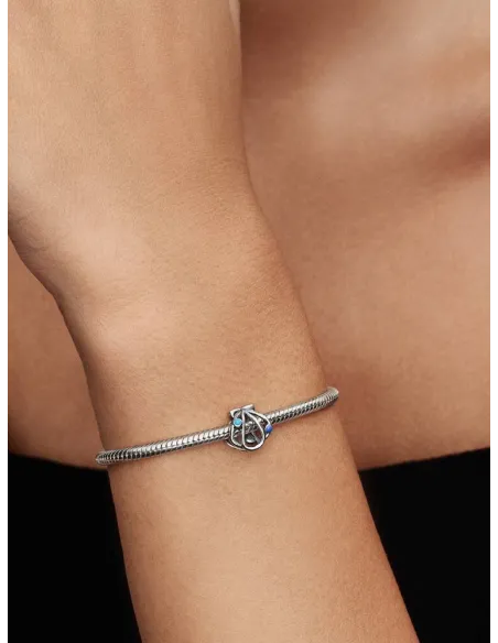 PANDORA Funklende Pavé Tredobbelt Række Charm | Glimtende Elegance
