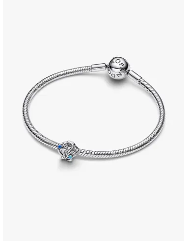 PANDORA Funklende Pavé Tredobbelt Række Charm | Glimtende Elegance