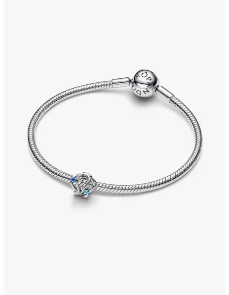 PANDORA Funklende Pavé Tredobbelt Række Charm | Glimtende Elegance