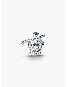 PANDORA Funklende Pavé Tredobbelt Række Charm | Glimtende Elegance