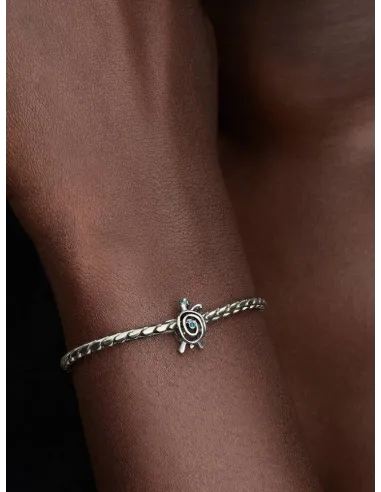 PANDORA Funklende Pavé Tredobbelt Række Charm | Glimtende Elegance