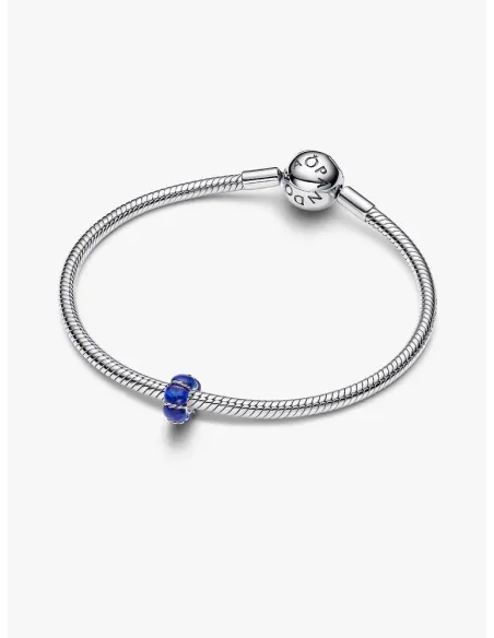 PANDORA Funklende Pavé Tredobbelt Række Charm | Glimtende Elegance