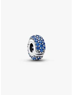 PANDORA Funklende Pavé Tredobbelt Række Charm | Glimtende Elegance
