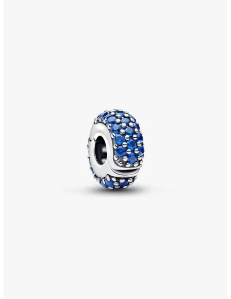 PANDORA Funklende Pavé Tredobbelt Række Charm | Glimtende Elegance