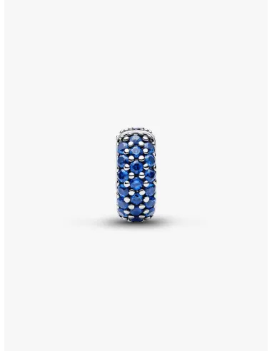 PANDORA Funklende Pavé Tredobbelt Række Charm | Glimtende Elegance
