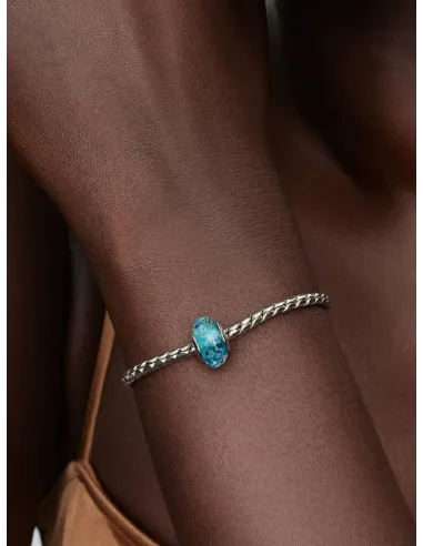 PANDORA Funklende Pavé Tredobbelt Række Charm | Glimtende Elegance