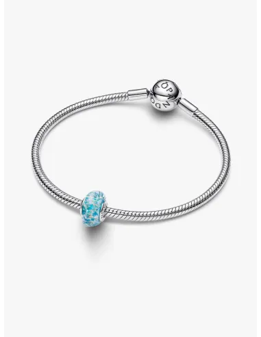 PANDORA Funklende Pavé Tredobbelt Række Charm | Glimtende Elegance