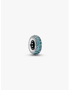 PANDORA Funklende Pavé Tredobbelt Række Charm | Glimtende Elegance