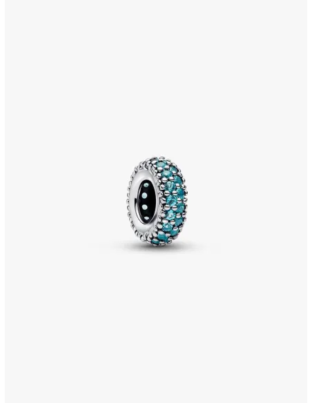 PANDORA Funklende Pavé Tredobbelt Række Charm | Glimtende Elegance