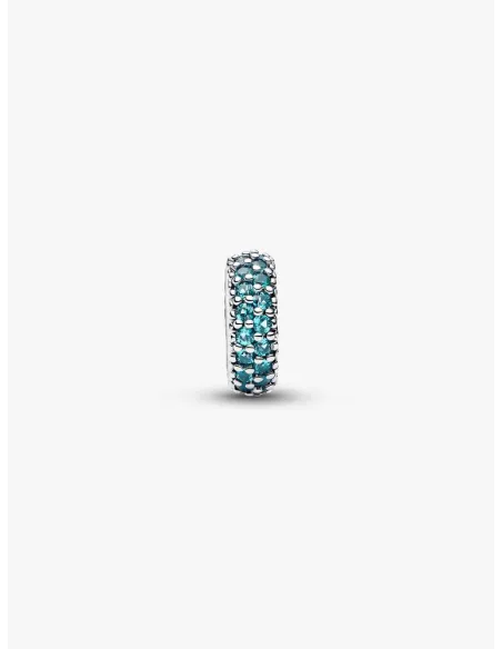 PANDORA Funklende Pavé Tredobbelt Række Charm | Glimtende Elegance