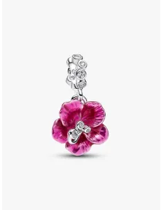 PANDORA Funklende Pavé Tredobbelt Række Charm | Glimtende Elegance