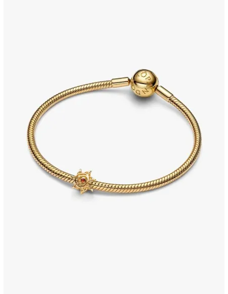 PANDORA Funklende Pavé Tredobbelt Række Charm | Glimtende Elegance