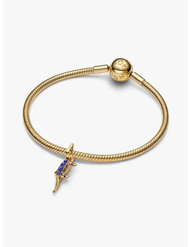 PANDORA Funklende Pavé Tredobbelt Række Charm | Glimtende Elegance