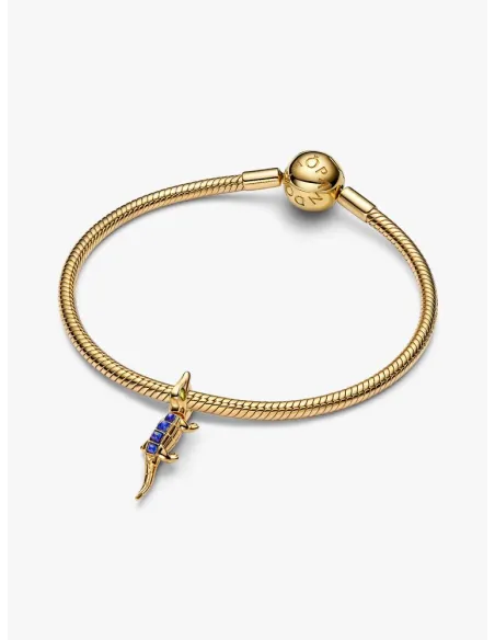 PANDORA Funklende Pavé Tredobbelt Række Charm | Glimtende Elegance