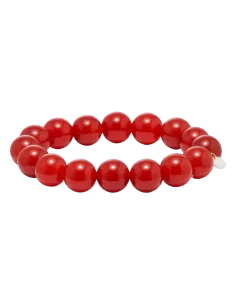 Soï | Chunky Rød Jade | Krystal armbånd