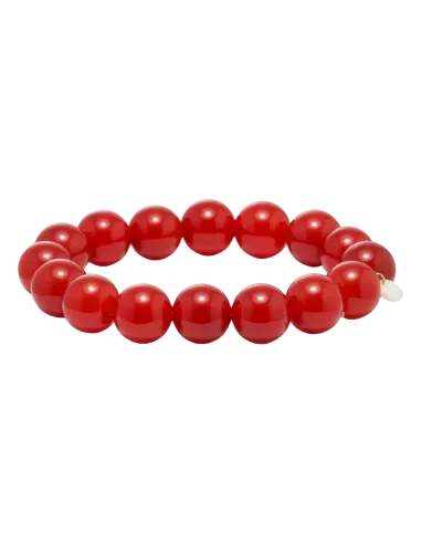 Soï | Chunky Rød Jade | Krystal armbånd