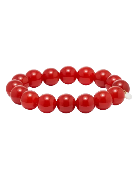 Soï | Chunky Rød Jade | Krystal armbånd