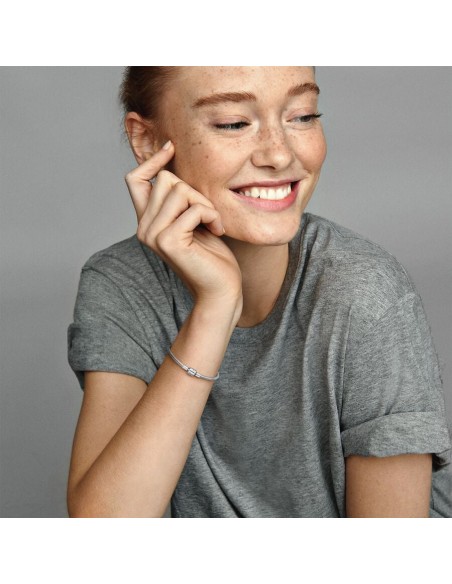 PANDORA | Pandora Moments Slangekædearmbånd med Tøndelås