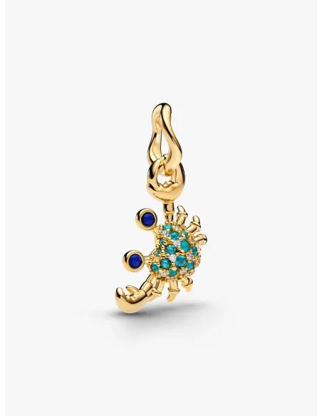 PANDORA Funklende Pavé Tredobbelt Række Charm | Glimtende Elegance