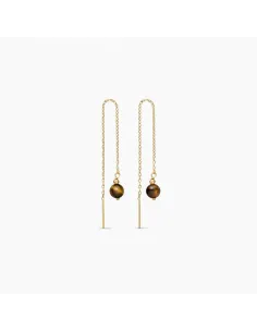 SOÏ | Ella Tiger Eye Øreringe