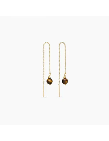 SOÏ | Ella Tiger Eye Øreringe