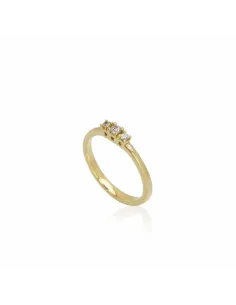Grace forlovelsesring i 14 kt. guld med naturlige diamanter