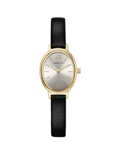 BERING Classic Dameur 11020-433 | Oval Urkasse & Sort Læderrem